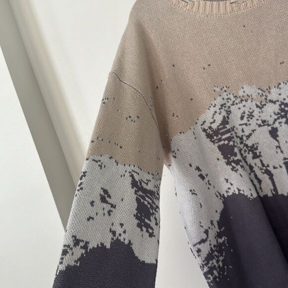 Harsh and Cruel Snow Mountain Ripped Oversized Sweater M - Picture 4 of 8